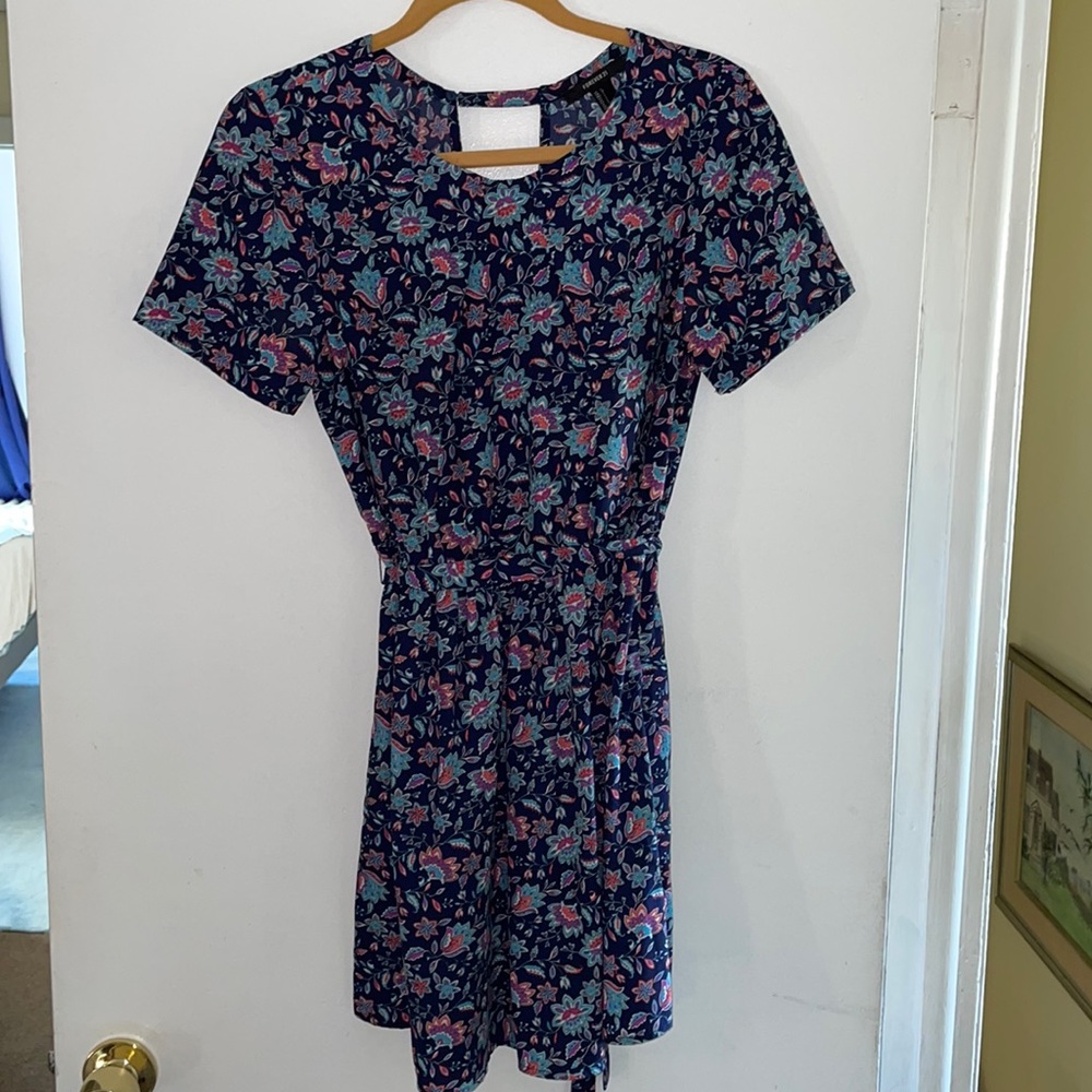 Blue Floral Forever 21 Dress